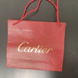 Cartier bag Red with gold letter